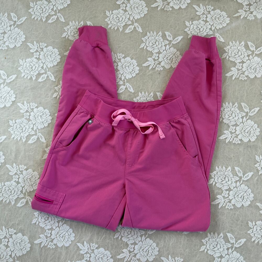 FIGS Zamora Jogger Scrub Pants Pink Size XXS